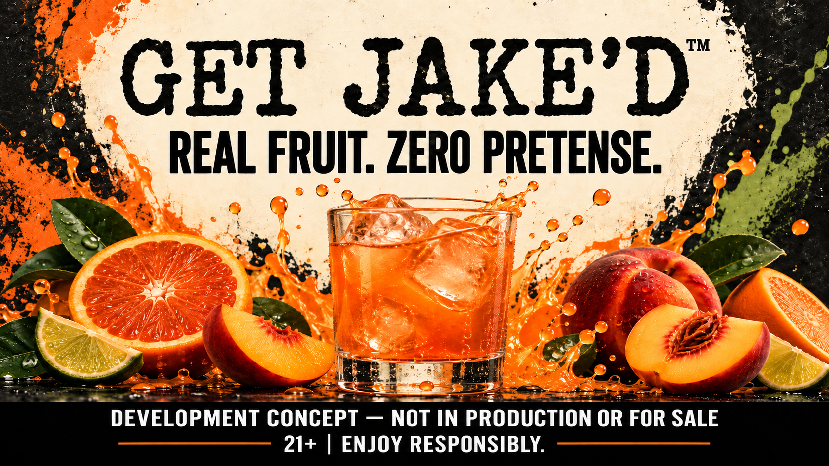 GET JAKE'D development concept artwork stating that the product is not in production or for sale
